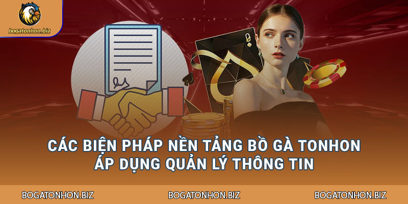 Các biện pháp nền tảng Bồ Gà Tonhon áp dụng quản lý thông tin