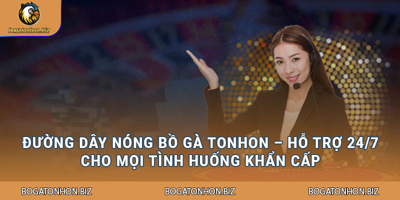 Đường dây nóng Bồ Gà Tonhon – hỗ trợ 24/7 cho mọi tình huống khẩn cấp