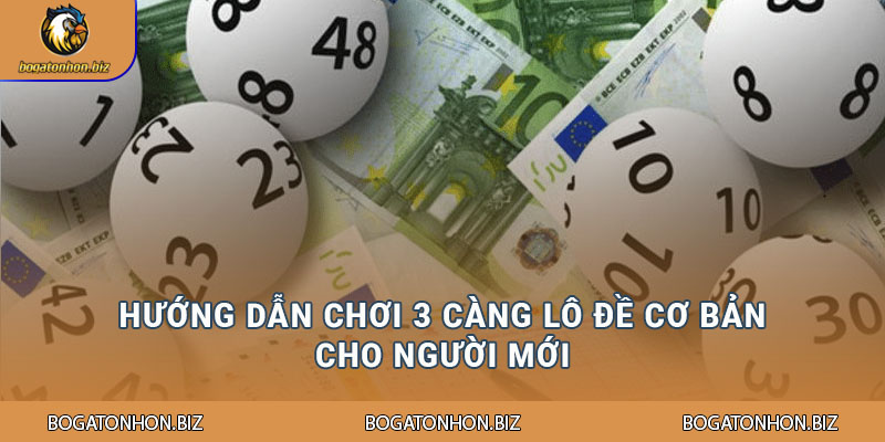 Hướng dẫn chơi 3 càng lô đề cơ bản cho người mới
